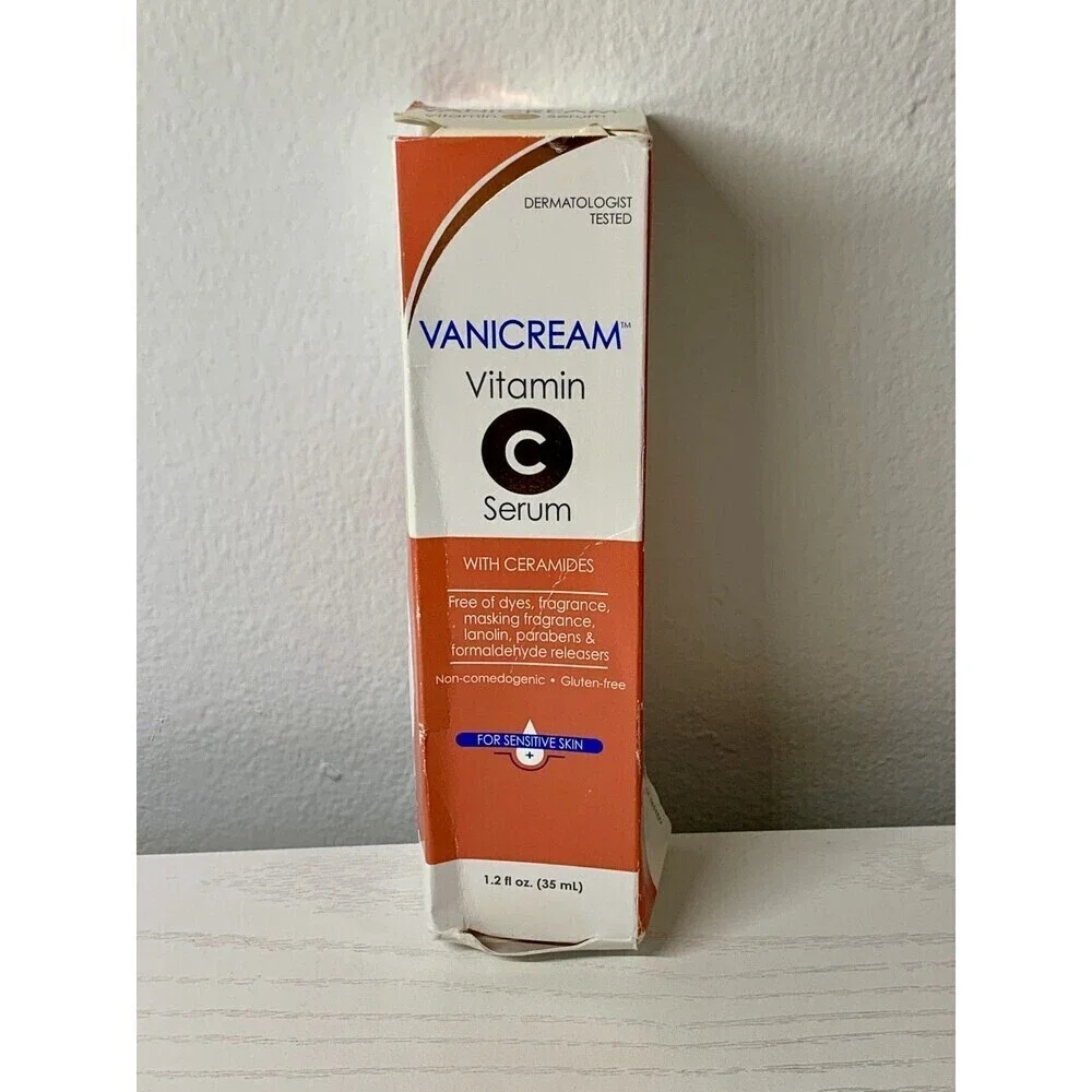 Vanicream Vitamin C Serum 1.2Oz Dye Free Sensitive Skin Ceramides NIB NEW THD